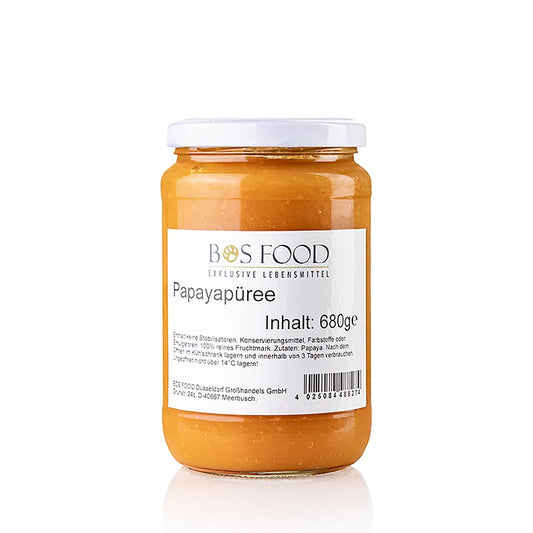 Puree/vruchtvlees - papaja, fijn gepureerd, 680 g