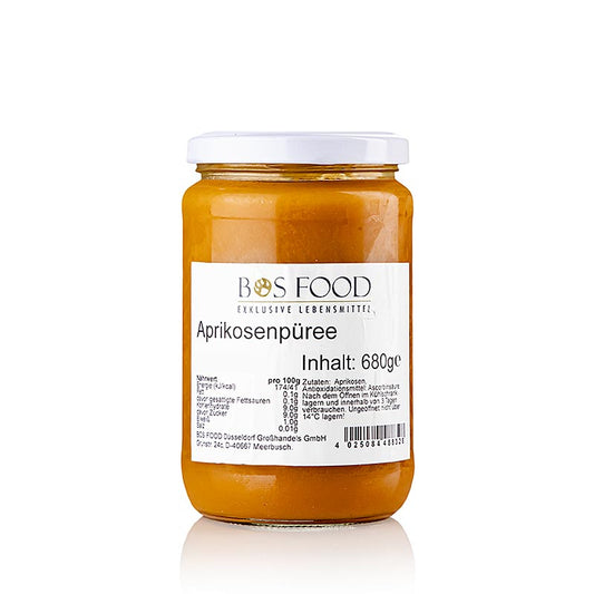 Puree/puree - abrikozen, fijn gezeefd, 680 g