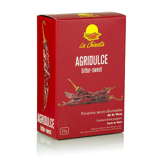 La Chinata 25g dried smoked paprika with a bitter-sweet flavor, approximately 5-7 pieces