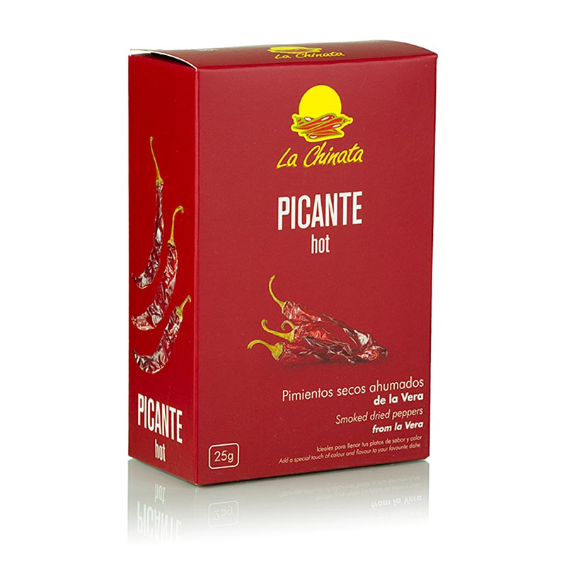 Gedroogde paprika's, gerookt, pittig, ca. 5-7 stuks, La Chinata, 25 g