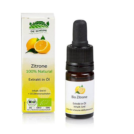Natuurlijk citroenaroma, Die Scheune, BIO, 5 ml
