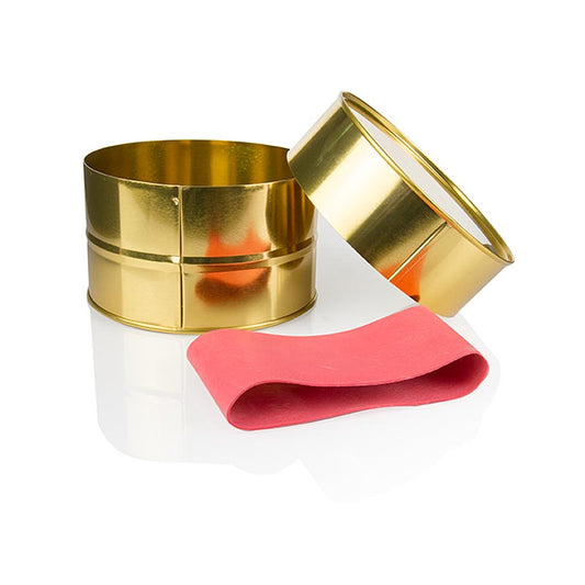 Kaviaarbus - goud, onbedrukt, zonder rubber, ø12,5 cm, voor 1000 g kaviaar, 1 stuk