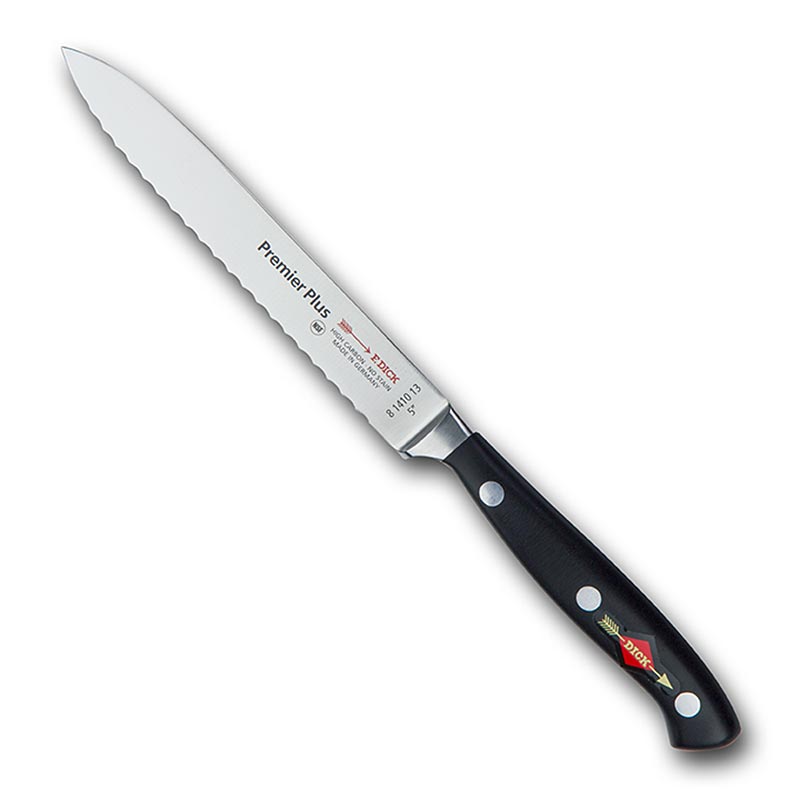 Stainless steel 13cm DICK Serie Premier Plus hobby knife with serrated edge, single piece