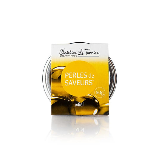 Kruidenkaviaar "Honing", parelgrootte 5 mm Spherical, Les Perles, 50 g