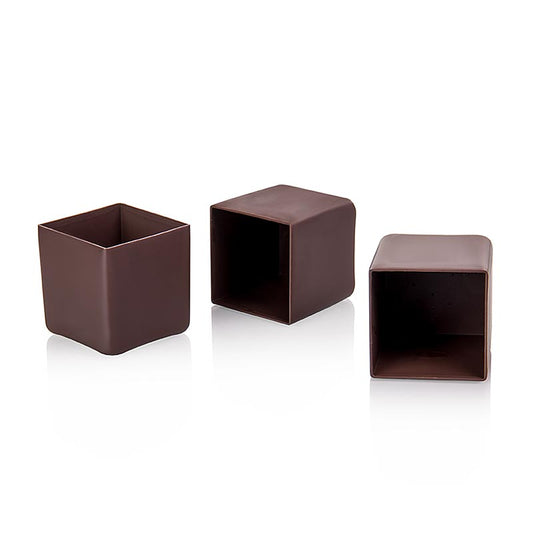 Chocoladevorm - blokjes, puur, 41x41 mm, Michel Cluizel (23130), 600 g, 40 st