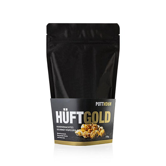 Pottkorn - Hüftgold, popcorn met boterkaramel, muscovado, zeezout, 150 g