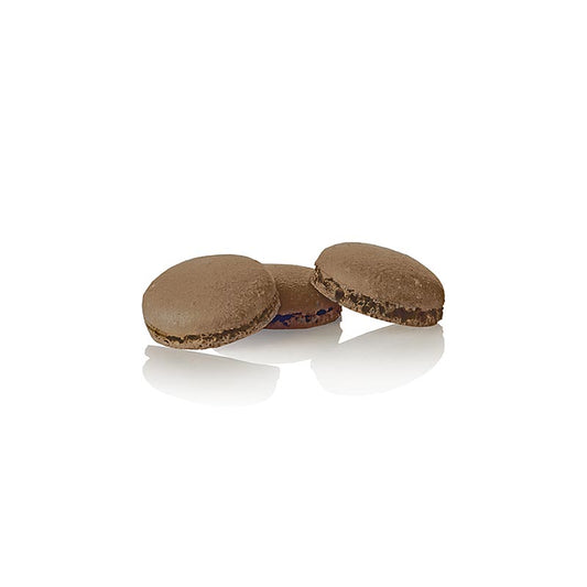 Macarons chocolade (amandelmeringue) ca. Ø 3,5 cm (70234), 1,34 kg, 384 st