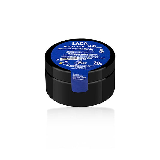 Sosa kleurstof voor levensmiddelen, poeder, blauw, vetoplosbaar, 20 g, perfect for adding vibrant blue color to your baked goods and confections