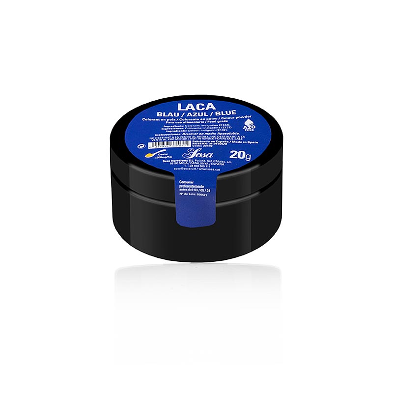 Sosa Voedingskleurstof, poeder, blauw, vetoplosbaar, 20 g
