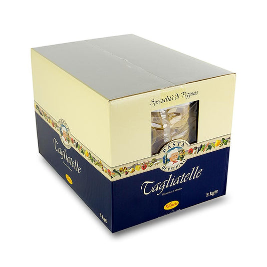  Lange, gele tagliatelle van Pasta di Peppino all' uovo, verpakt per 3 kg