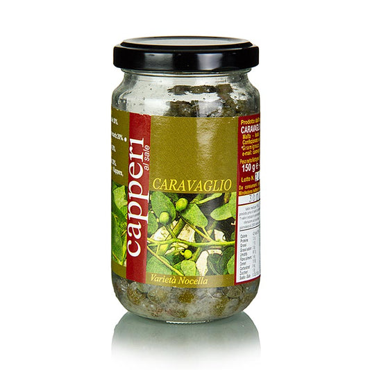 Kappertjes, klein, ø 7-8 mm, in zeezout, Caravaglio, 150 g