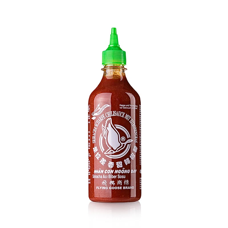 Chilisaus - Sriracha, pittig, knijpfles, Flying Goose, 730 ml