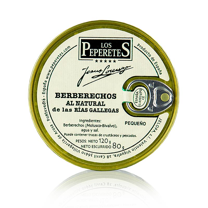 Fresh and flavorful Mosselen 60-70 - Berberecho de Carril from Los Peperetes in Spanje, 120 g, ready to be enjoyed