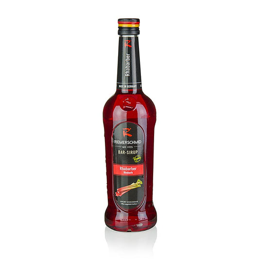 Rabarbersiroop, Riemerschmid, 700 ml, is a delicious and versatile syrup perfect for adding to cocktails, desserts, and more