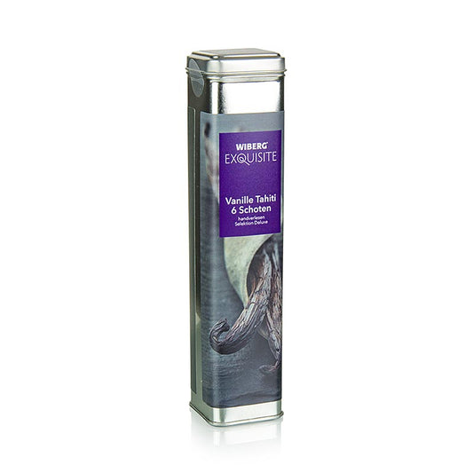 Wiberg Exquisite Tahitian Vanilla, individually wrapped in paper, 6 pieces in a box