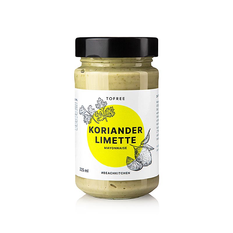 225 ml TOFREE-noord Koriander-limoenmayo, een heerlijke saus voor bijgerechten