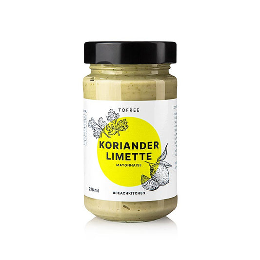 225 ml TOFREE-noord Koriander-limoenmayo, een heerlijke saus voor bijgerechten
