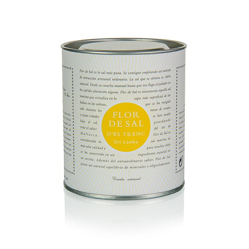 Organic 150g Flor de Sal d'es Trenc - Kerrie from Sri Lanka, sourced from Mallorca, perfect for adding a touch of exotic flavor to your dishes