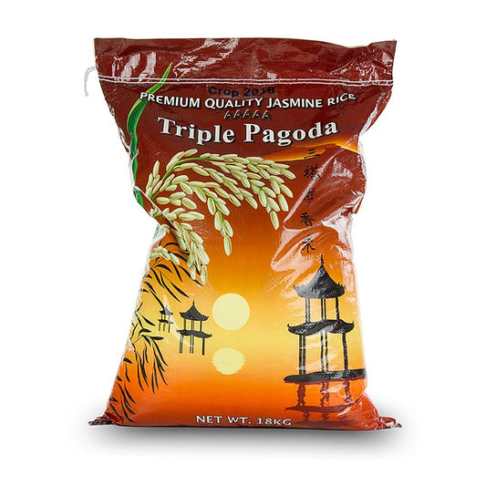 Jasmijnrijst - geurige rijst, 18 kg - Aromatic long-grain rice in a large 18 kg bag