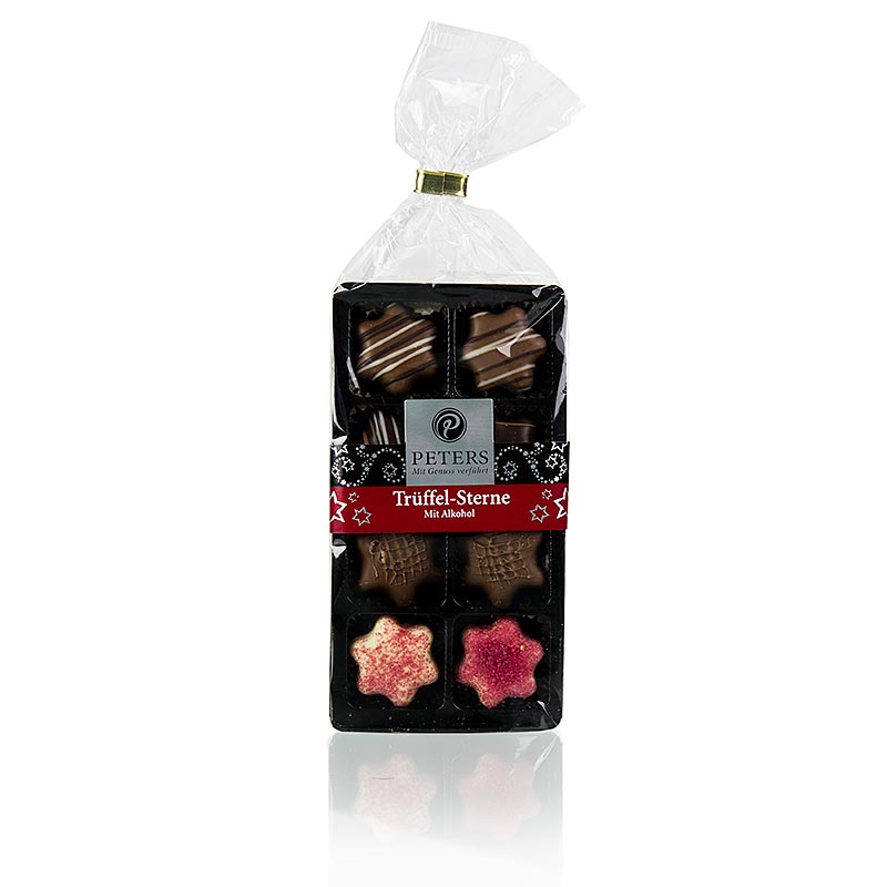 Kerstpralines - "Trüffelsterne", met alcohol, Peters, 100 g