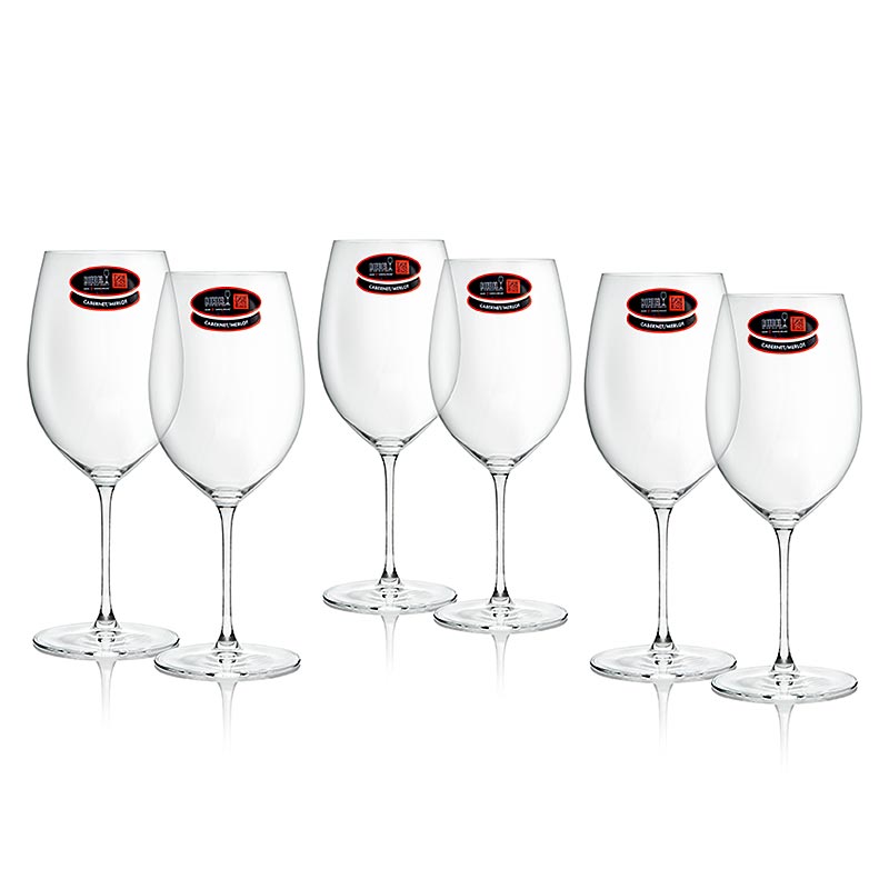 Riedel Veritas Glas - Cabernet Merlot (0449/0) in geschenkverpakking, 6 st - Elegant and durable wine glasses designed for enhancing the flavors of Cabernet Merlot, perfect for gifting or personal use