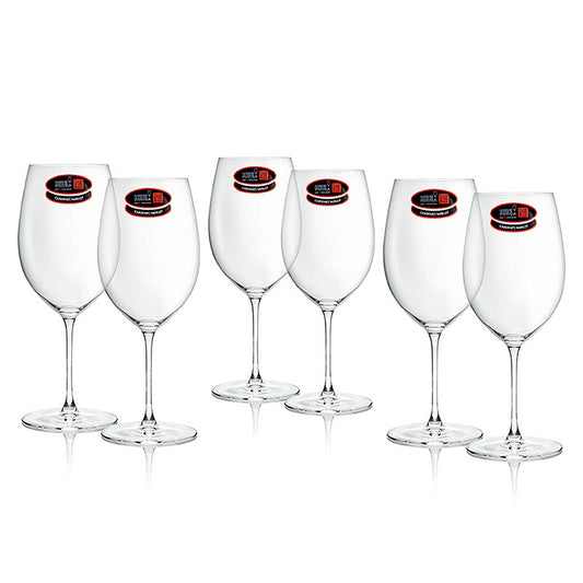 Riedel Veritas Glas - Cabernet Merlot (0449/0) in geschenkverpakking, 6 st - Elegant and durable wine glasses designed for enhancing the flavors of Cabernet Merlot, perfect for gifting or personal use
