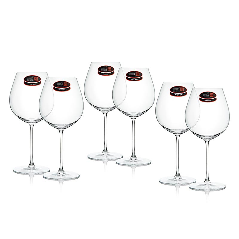 Riedel Veritas Glas - Oude Wereld Pinot Noir (0449/07), in geschenkverpakking, 6 stuks, perfect voor het serveren en proeven van heerlijke Pinot Noir uit de Oude Wereld