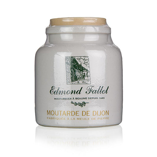 250 ml bottle of Fallot Dijon mustard, featuring a fine and flavorful blend of spices, perfect for enhancing your favorite dishes with a touch of zesty goodness