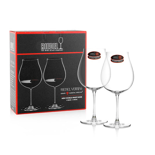 Riedel Veritas Glas - Nieuwe Wereld Pinot Noir/Nebbiolo (6449/67) in geschenkverpakking, 2 stuks, perfect voor het proeven van fruitige rode wijnen