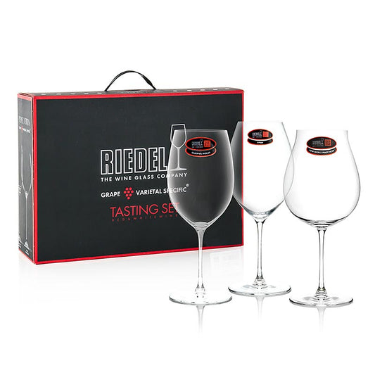 Set van 3 Riedel Veritas wijnglazen voor rode wijn, verpakt als geschenk