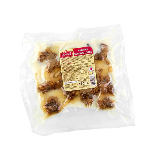 16 vleugels van gekonfijte eend, 16 kg, van het merk Rougie, perfect voor fijnproevers