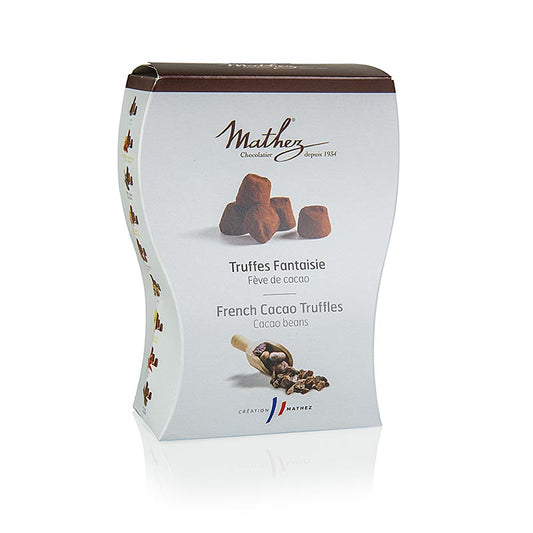 Truffelbonbons - pralines, Mathez, met stukjes cacaobonen, 250 g