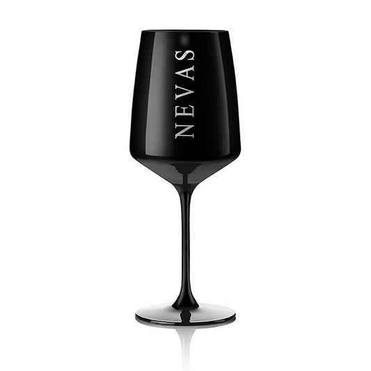 Set van 6 elegante zwarte waterglazen van Nevas Water