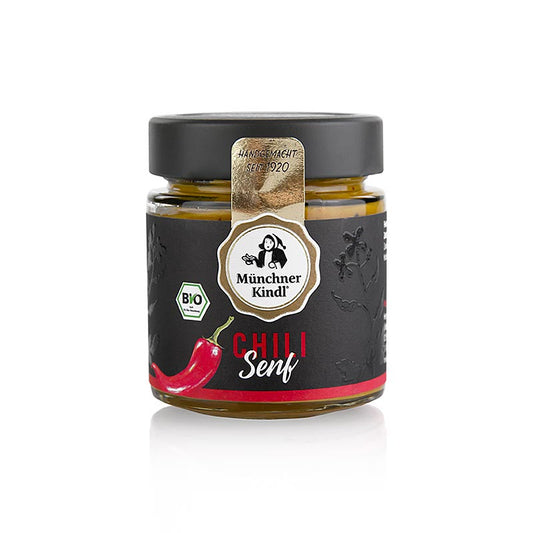 Münchner Kindl Spaanse mosterd, biologisch, veganistisch, 125 ml, een heerlijke en authentieke veganistische mosterd uit Spanje