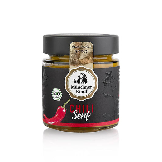 Münchner Kindl chilipepermosterd, biologisch, veganistisch, 125 ml