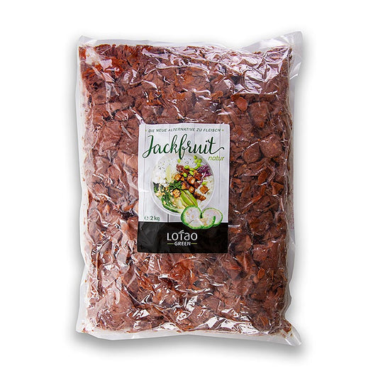 Jackfruitvruchtvlees, naturel, in blokjes, veganistisch, Lotao, BIO, 2 kg