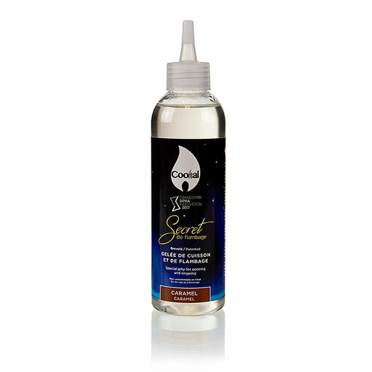 Productafbeelding van Secret de Flambage karamel, flambeergel, Cookal, 200 ml, ideaal voor het creëren van heerlijke karamelgerechten