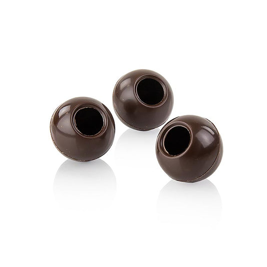 Holle truffelballetjes, pure chocolade, ø 29 mm, Läderach, 1,436 kg, 378 stuks