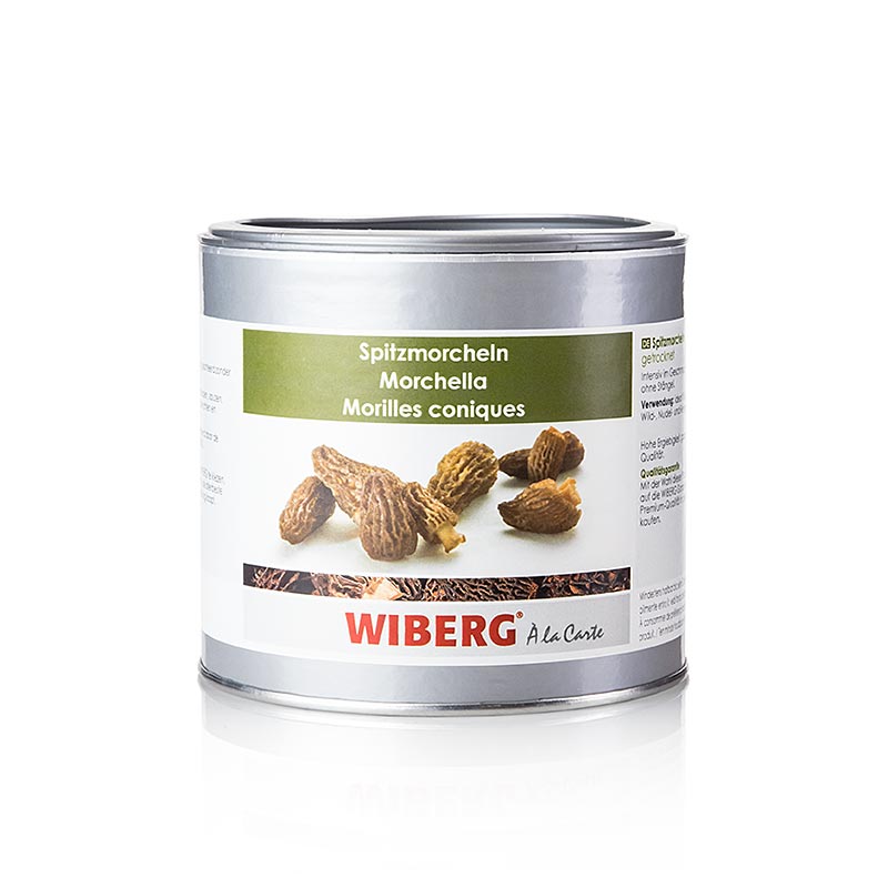 Wiberg spitse morieljes, gedroogd, heel, met de hand geplukt, 55 g - High quality dried morel mushrooms, handpicked, perfect for gourmet cooking