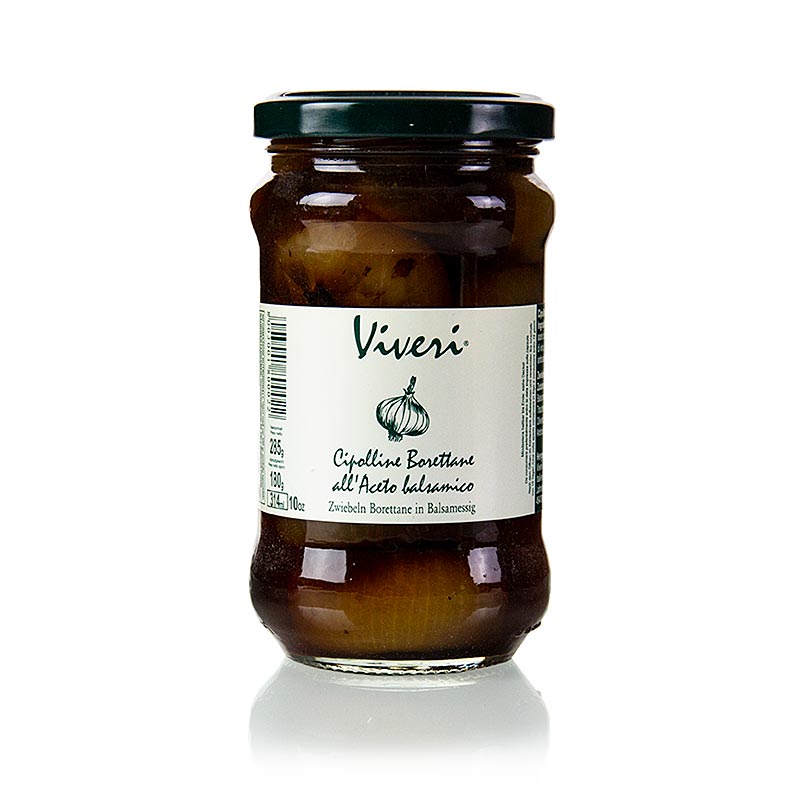 Gepekelde Borettane uien, in balsamicoazijn, 285 g - delicious pickled onions in balsamic vinegar, perfect for adding flavor to your meals