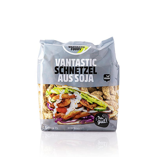 Vegan Vantastic Foods Sojakoteletten, a plant-based meat alternative, 250g pack