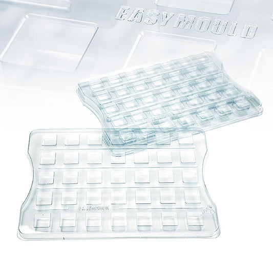 Easymould Cuadrado-bakjes, 27x18x2 cm, 100% Chef (60/0012), 3 stuks