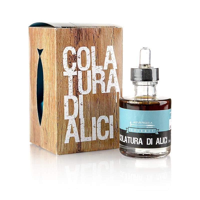 Colatura di Alici, ansjovissaus, pipetflesje, Acquapazza, 50 ml