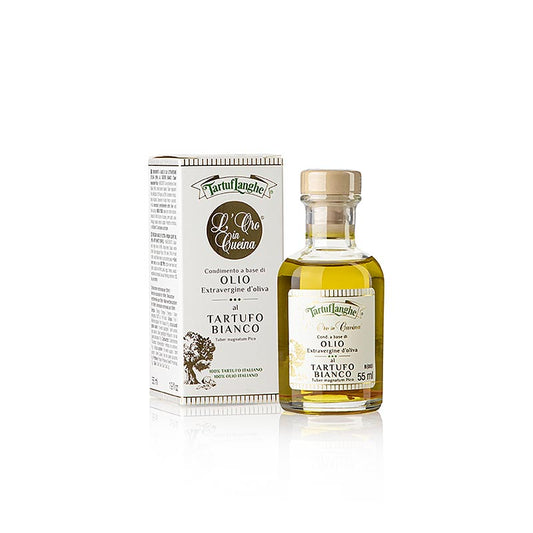 Tartuflanghe Extra vierge olijfolie L´Oro in Cucina met witte truffel & aroma 55 ml