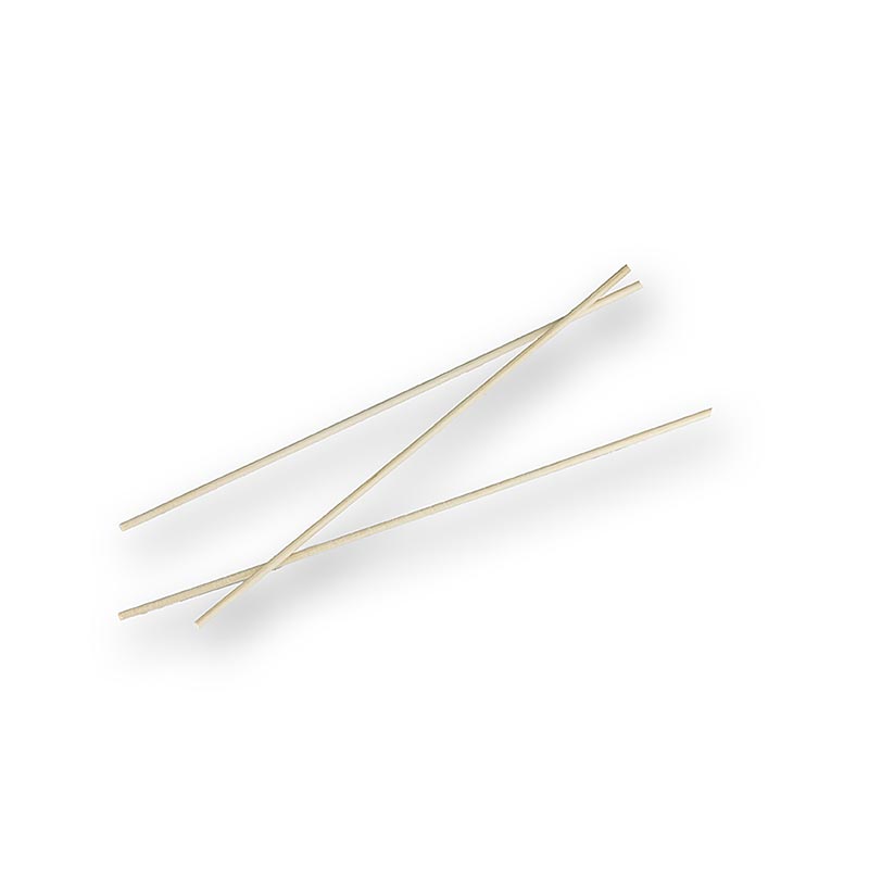 Houten stokjes, "Pure", voor suikerspin, met stompe uiteinden, 15 cm, 1.000 stuks