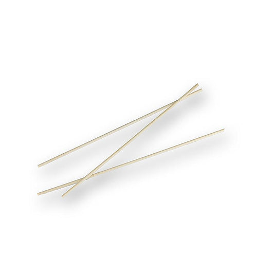 Houten stokjes, "Pure", voor suikerspin, met stompe uiteinden, 15 cm, 1.000 stuks