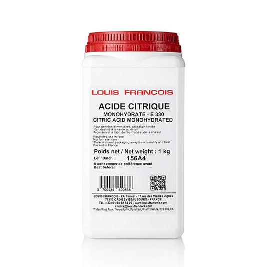 Zuurregelaar citroenzuur (Acid Citrique), poeder (E330), Louis Francois, 1 kg