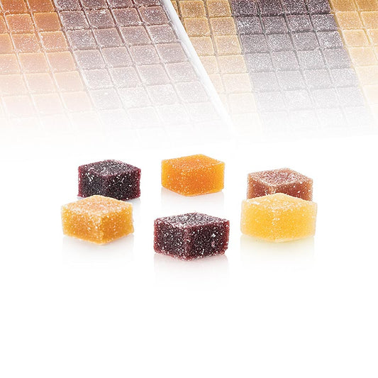 Valrhona "Pate de Fruits", 6 soorten fruitgelei, 1,8 kg, 192 stuks