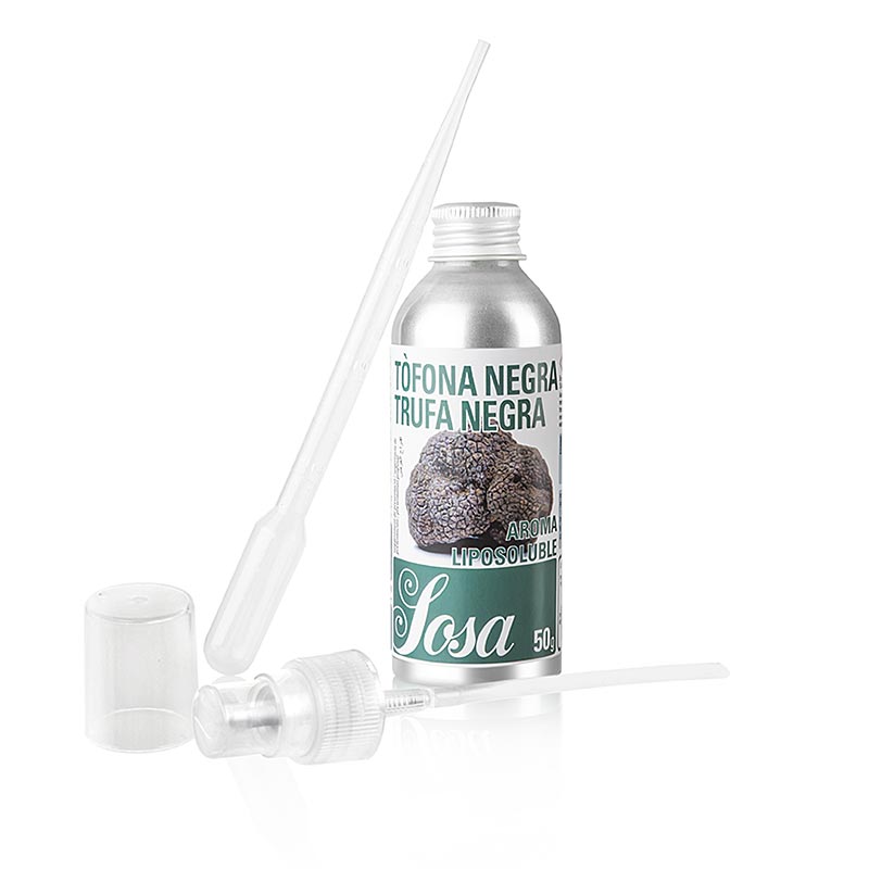 50 g bottle of Zwarte truffelaroma, a liquid, fat-soluble black truffle flavoring
