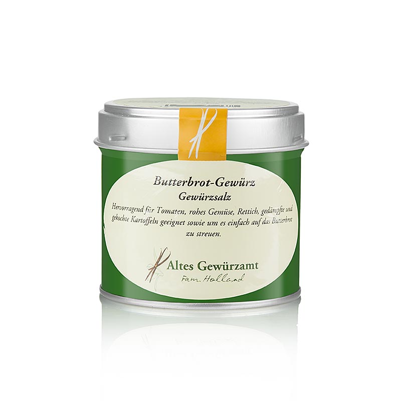 100 gram Altes Gewürzamt brood- en boterkruiden en kruidenzout productfoto voor SEO
